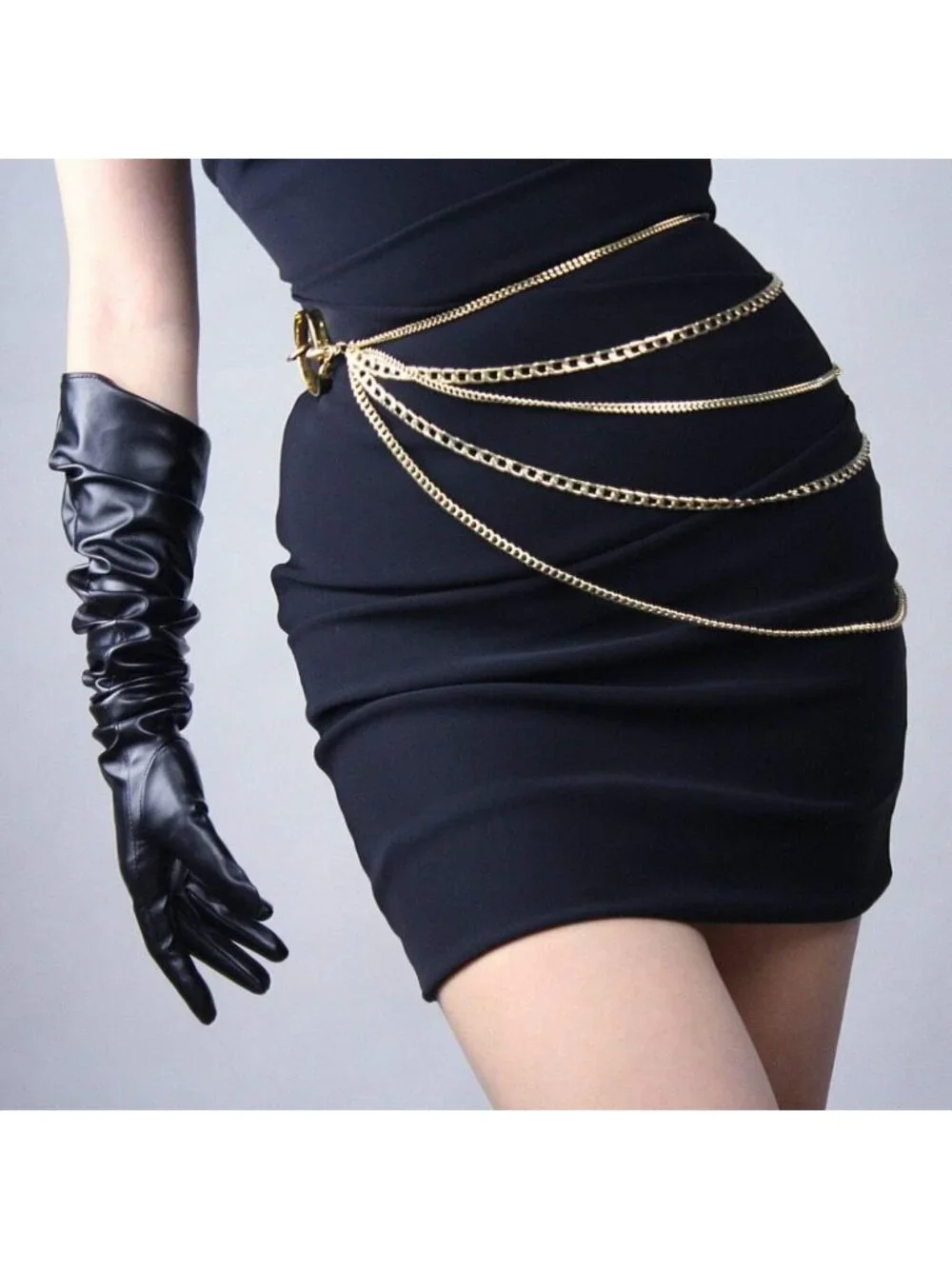 28-Inch Long Leather Gloves for Women - Faux PU Cosplay, Halloween, Party